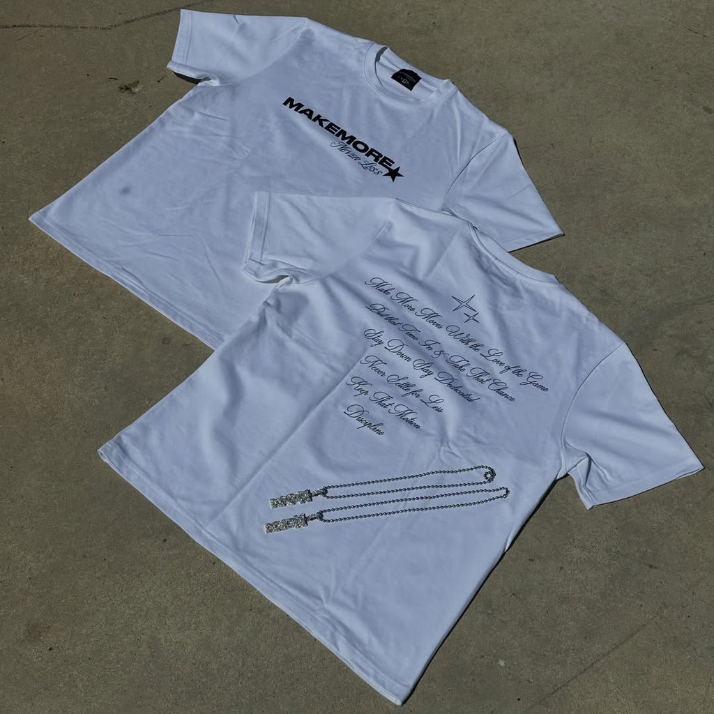 WHITE MOTTO TEE