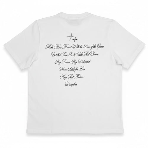 WHITE MOTTO TEE
